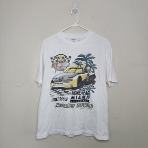 Men's Hollister Nascar Print Boxy Fit T-Shirt Sz Medium